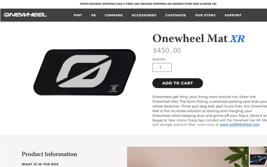New Onewheel Mat XR