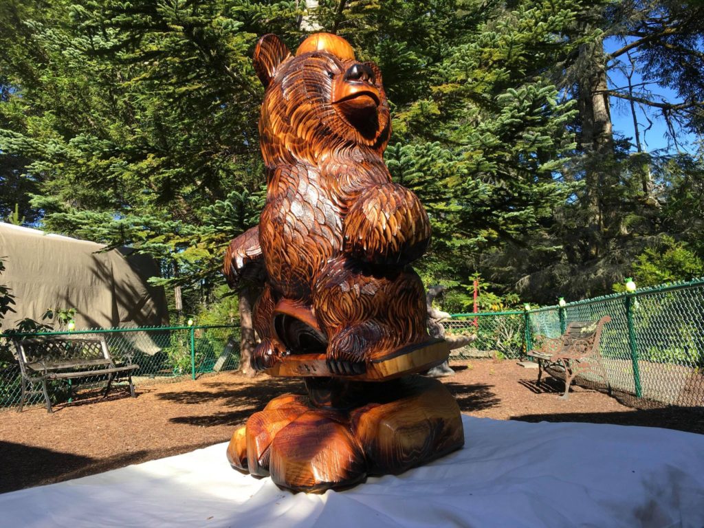 Chainsaw Carved Onewheel Bear